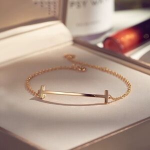- - 18K Gold Vermeil smile Bracelet